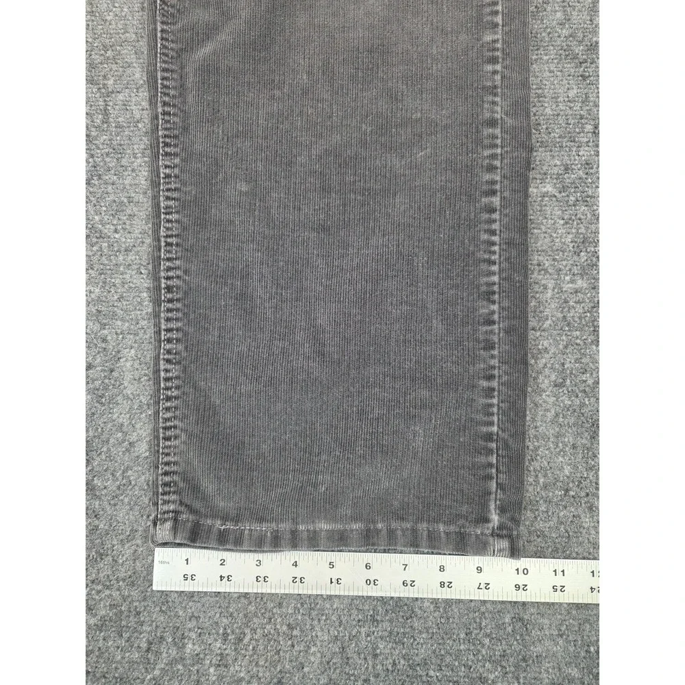 Levis 569 Loose Straight Corduroy Pants Mens 38x30 Charcoal Gray 5-Pocket Cords